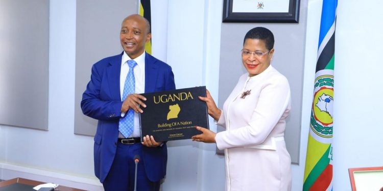 Speaker Among, CAF president Motsepe discuss future of sports in Uganda